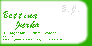 bettina jurko business card